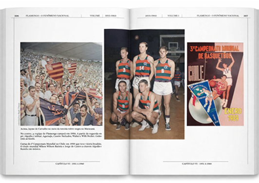 Páginas internas do livro com imagens históricas